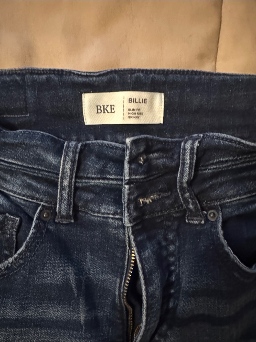 BKE Billie High Rise Skinny Jeans - Dark Indigo Wash